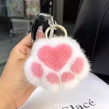 Сидячая поза, брелок в виде шерстяного медведя, милый, модный, изысканная кукла из смолы, брелок, подвеска на рюкзак One Size белый