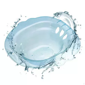 Сидячая ванна для сиденья унитаза, биде успокаивает и очищает широкую глубокую чашу с защитой от перелива бедра синий