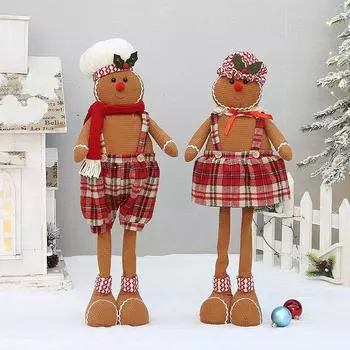 Сидячий и стоящий тканевый человечек, бисквитный человечек, кукла, пряничный человечек, рождественские и другие праздничные украшения