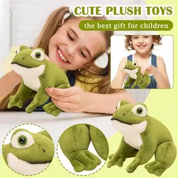 Сидящая маленькая кукла-симуляция Зеленая плюшевая игрушка Милая кукла One Size зелёный