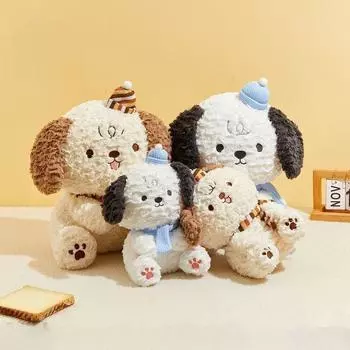 Сидящая маленькая ленивая собачка мягкая кукла, мягкая и очаровательная, идеальный подарок на день рождения или презент для детей, плюшевая игрушка 35cm