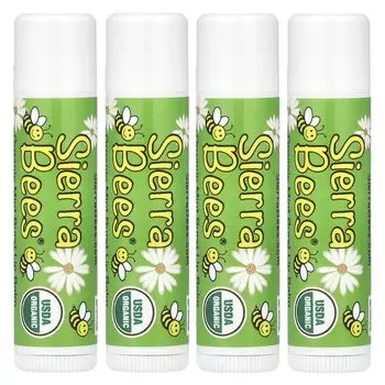 Sierra Organic Lip Mint 4 oz Each Bees, Balm, Burst, Pack, .15 (4.25 g)