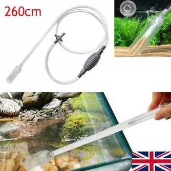 Сифон для аквариума, пылесос, сифонный насос, устройство для смены воды, гравийный фильтр 260CM