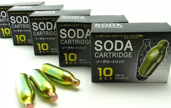 Сифон для газировки Espuma Sparkling Foam Master Exclusive Soda Cartridge 8 г x 50 сменный японский углерод [NTG диоксид]