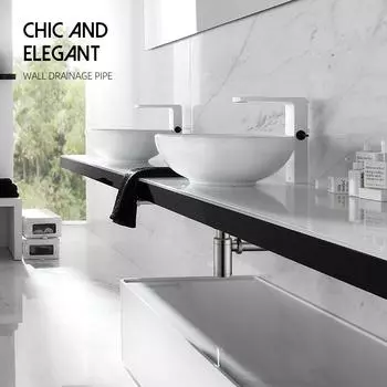 Сифон для раковины, сантехнический сифон P-Trap, роскошный, матовый, золотой, высококачественный, латунный, евро, сифон для раковины, сифон для ванной комнаты, современный стиль