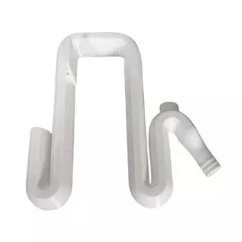 Сифонный переливной патрубок Накладной переливной патрубок для дождевой воды Напечатанный на 3D-принтере переливной патрубок для аквариума Большой дождевой бочки белый