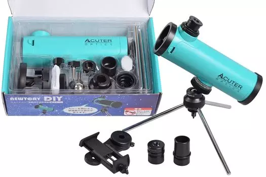 SIGHTRONJAPAN астрономический телескоп Учебный комплект для сборки астрономического телескопа NB100100019 NEWTONY DIY бирюзовый