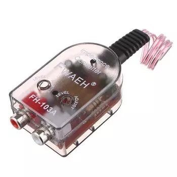 Сигнал динамика высокого уровня на адаптер RCA низкого уровня для автомобильного аудио сабвуфера