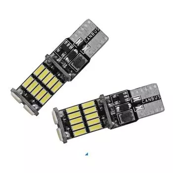 Сигнальная лампа 1200Lm T10 W5W LED Canbus лампы 4014 26SMD подсветка приборов белая 12V 7000K светодиодные фонари заднего хода 12V lde 7000k-8000k белый
