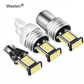 Сигнальная лампа 7440 W21/5W Led 3030SMD T20 W21/5W 7443 W21W 1156 1157 BA15S Резервный фонарь Фонарь заднего хода 7443 белый