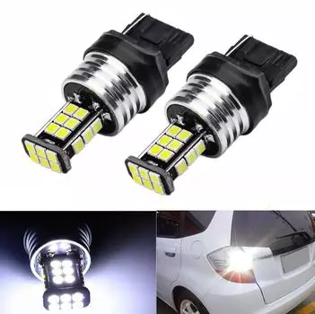Сигнальная лампа 7440 W21/5W Led 3030SMD T20 W21/5W 7443 W21W 1156 1157 BA15S Резервный фонарь Фонарь заднего хода 7443 белый