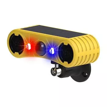 Сигнальная лампа на солнечной энергии с датчиком движения, индукционная инфракрасная сигнальная лампа для человеческого тела жёлтый