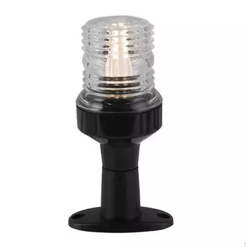 Сигнальный фонарь для лодки, яхты, мачты и все круглые детали, 3 Вт, крепление на палубе, корма White Light