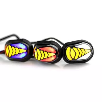 Сигнальный фонарь для мотоцикла в форме обезьяны, яркие светодиодные фонари, аксессуары для мотоциклов для улучшения видимости для MSX серый/синий