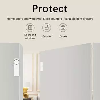 Сигнализация безопасности двери, защита окон, беспроводная защита от взлома с магнитным датчиком, домашняя безопасность, беспроводная 90 дБ система сигнализации для окон и дверей