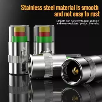 Сигнализация для контроля давления в шинах автомобиля Индикатор манометра давления в шинах Клапанная камера Внешний смотровой колпачок Датчик Внешние инструменты для шин