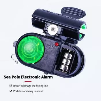 Сигнализация для рыбалки Звуковые и световые сигналы Сигнализация для морской удочки с зажимами и крючками Сигнализация для рыбалки