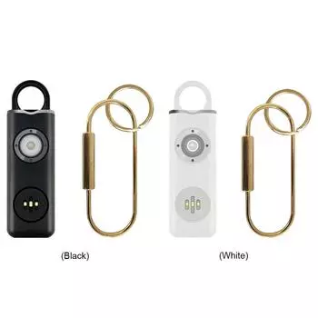 Сигнализация от волков 130 мАч SOS светодиодный свет персональный женский аварийный инструмент на открытом воздухе White