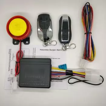 Сигнализация с дистанционным управлением для мотоцикла Система запуска мотоцикла Система безопасности Защита от кражи Сигнализация для велосипеда и мотоцикла