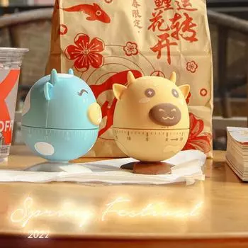 Сигнализация Yousheng Cooking с мягким прикосновением, повышающая эффективность, пластиковый циферблат с напоминанием, таймер, кухонные принадлежности жёлтый