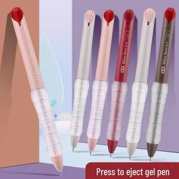 Signature Office Exam Quick-Drying 0.5 Black Press Neutral Brush Pen 0.5mm синий