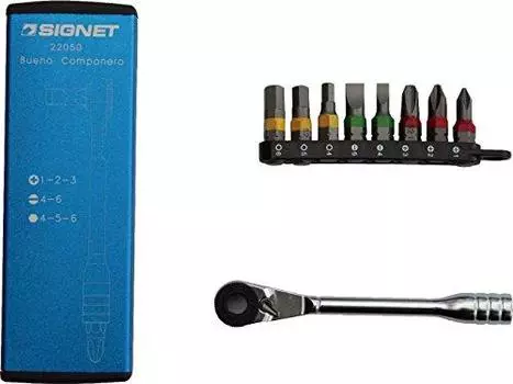 SIGNET 22050 Mini Ratchet Set, Blue