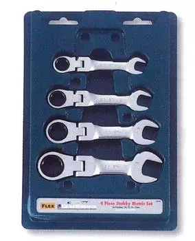 SIGNET 4PC Stubby Flex Gear Wrench Set 38140 (MM)