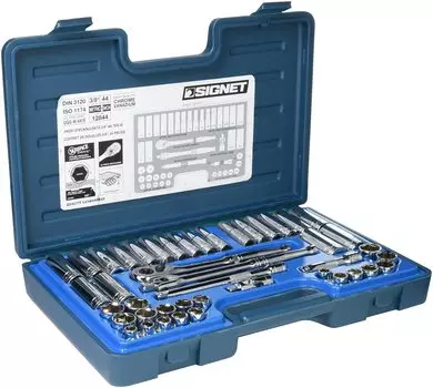 Signet Drive 44PC Socket Wrench Set 12844 3/8 MM/inch
