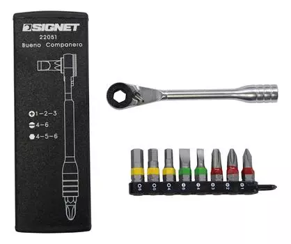 SIGNET Mini Ratchet Set черный 22051