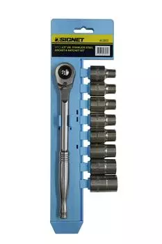 SIGNET Stainless Socket Wrench Set 13831 1/2DR