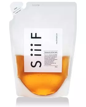 SiiiF Sieve Amino Acid Natural Dense Unisex Rinse-шампунь, Шампунь, Универсальный шампунь, Сменный блок, Состав, Пена, Без силикона, Органический,