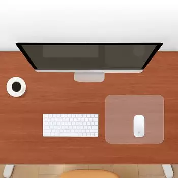 SIKAI CASE Стеклянный коврик для мыши, жесткий для офиса и игр, стекло, быстрое и точное управление, ультратонкий, толстый, игровой коврик для мыши, высокоскоростная поверхность, водонепроницаемый