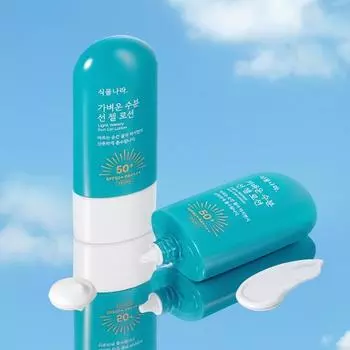 SIKMULNARA Light Moisture Sun Gel Lotion Special 3 Types Choose 1 (Regular/Bonobono/Large Capacity) [Bonobono]60ml+60ml+cooler bag