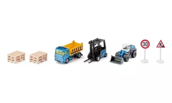 SIKU Gift Set Construction Vehicle SK6336 for around 3 years old and up (Blue)