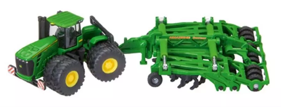 SIKU John Deere 9630 Трактор AMAZONE с дисковой бороной и культиватором SK1856G 1/87