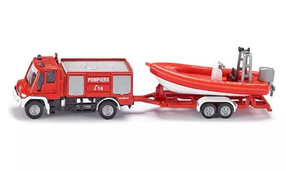 SIKU Unimog Fire Engine with Boat SK1636