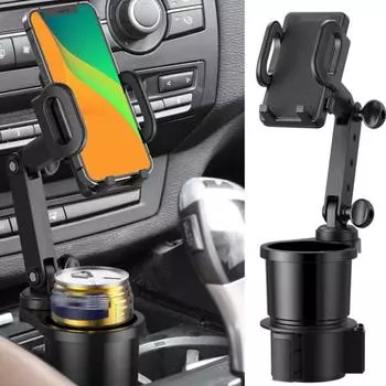 Сильная автомобильная стойка для чашек, многофункциональная поддержка ABS чёрный