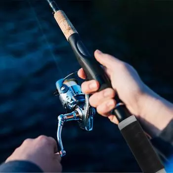 Сильная изоляция рыболовной удочки Силиконовая рыболовная ручка чёрный