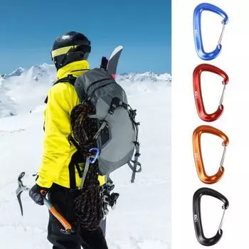 Сильная несущая нагрузка прочная конструкция Высокопрочные тяжелые карабины Веревочные соединители чёрный