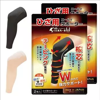 Сильная поддержка W из 2 наколенников, контролируемая спортивным врачом, тонкая, легкая, медицинская, для пожилых мужчин и женщин, унисекс, левая и бежевый