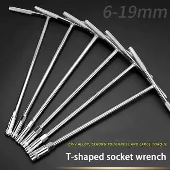 Сильная прочность, большой крутящий момент, высокая твердость, гаечный ключ типа Т, антикоррозийная сталь с внешним шестигранником 10