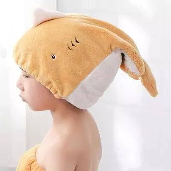 Сильная впитывающая шапочка для волос, полотенце, милая шапочка для душа для сухих волос, шапка для сушки волос для детей и взрослых pink-children