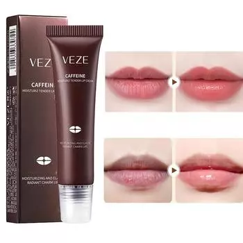 Сильно увлажняющий и питательный бальзам для губ с кофеином и гладкой текстурой 15g