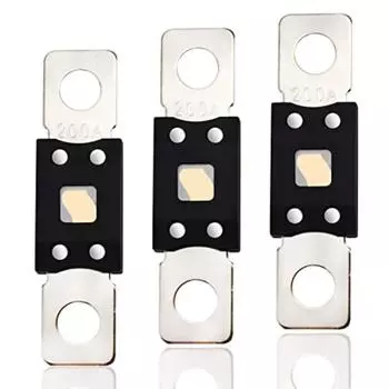 Сильноточный предохранитель Винтовой предохранитель 3 шт. Предохранитель 200 AA до 58 В постоянного тока для легкового автомобиля 12x7x1cm