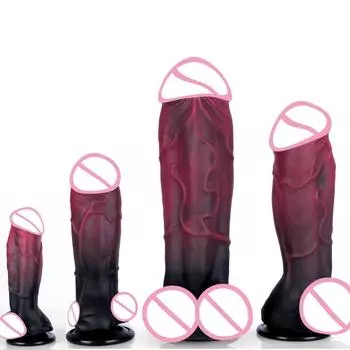 Сильный большой зеленый сухожилие большой пенис жидкий силикон женский взрослый секс секс-продукт устройство для мастурбации женский поддельный JJ Wolf Cock-XS No.