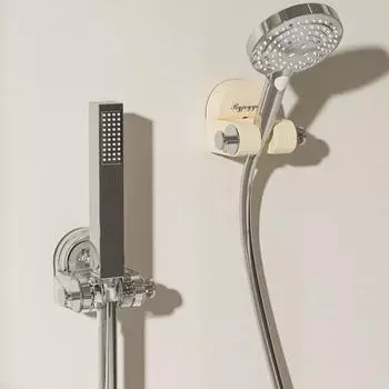 Сильный клей для душевой лейки, держатель для душевой лейки без проколов, универсальный держатель для душевой лейки прозрачный