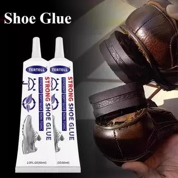 Сильный клей для обуви. Эффективный мягкий клей для нетоксичного склеивания кожи, кроссовок и спортивной обуви. 60ml