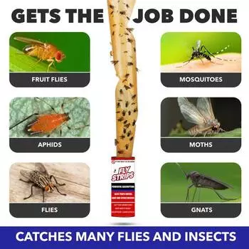 Сильный клей, липкая бумага для мух, безопасный без инсектицидов, двусторонние липкие средства против насекомых, бытовые принадлежности