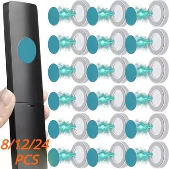 Сильный магнит Магнитный крючок Держатель ключей Настенные крючки Вешалка с защитой от потери Удаленное управление домом и декором Aimant Storage 8PCS(4pair) белый