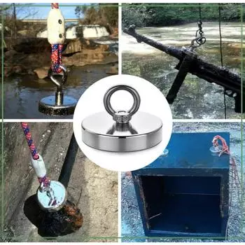 Сильный магнит с крючком супер неодимовые сверхпрочные промышленные крючки для хранения инструментов на холодильнике D32